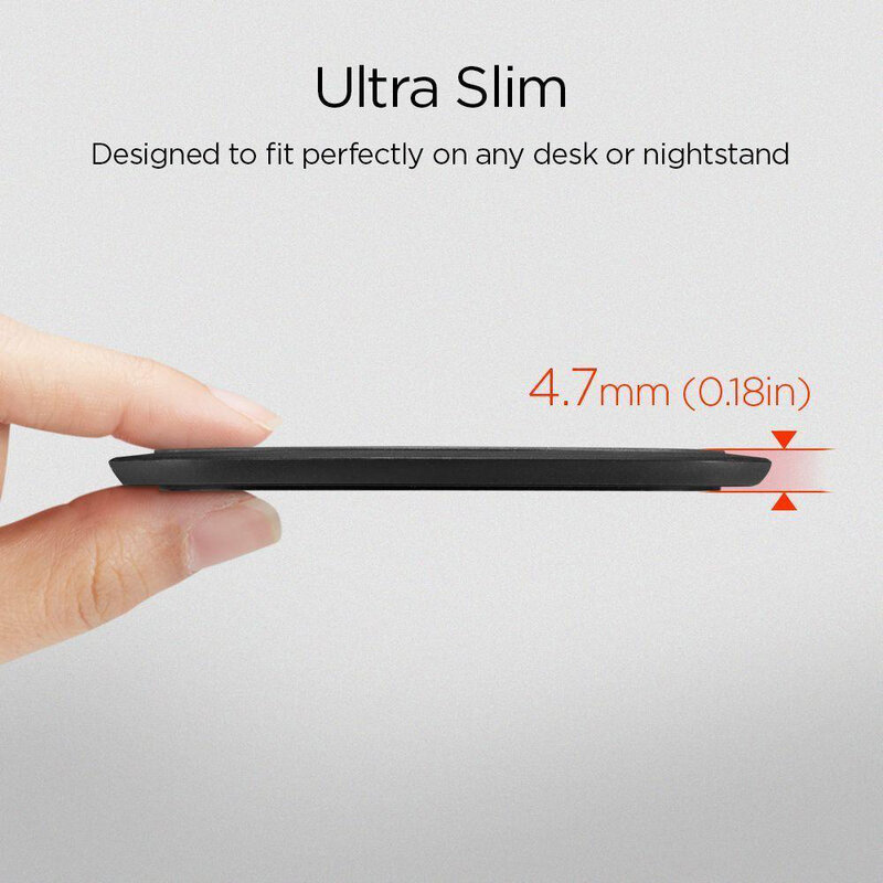 Incarcator wireless Spigen F305W, incarcare rapida QC 3.0, 9W, alb