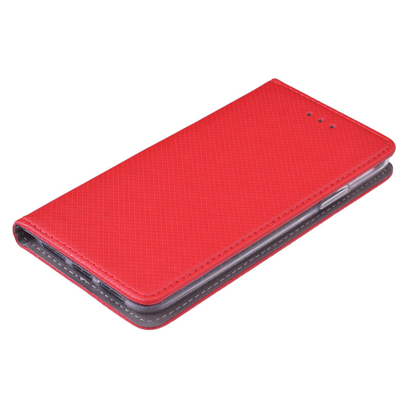 Husa Smart Book iPhone XS Flip Rosu