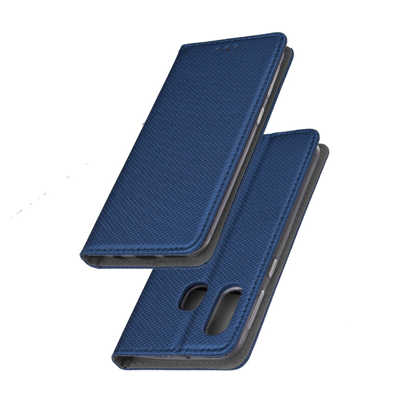 Husa Smart Book Samsung Galaxy A40 Flip Albastru