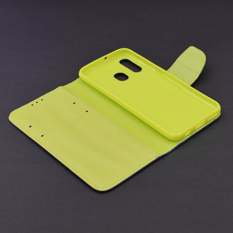 Husa Samsung Galaxy A40 Flip MyFancy - Albastru