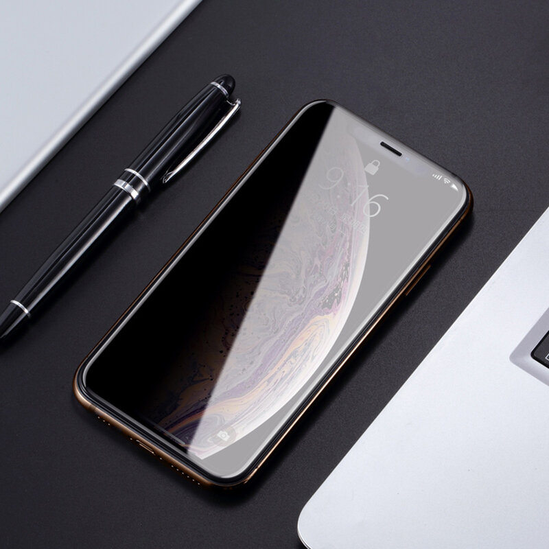 Folie Sticla Xiaomi Redmi Note 7 Lito Privacy Cu Rama - Negru