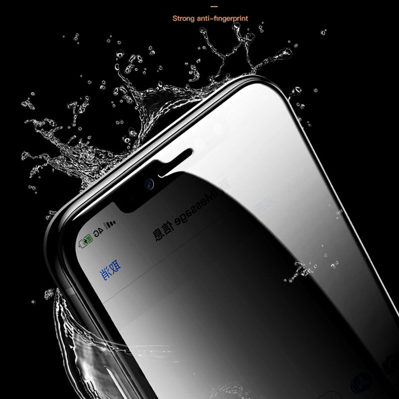 Folie Sticla Samsung Galaxy A50 Lito Privacy Cu Rama - Negru