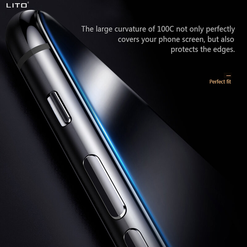 Folie Sticla Samsung Galaxy A50 Lito Privacy Cu Rama - Negru