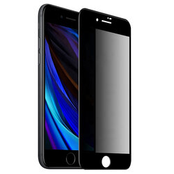 Folie Sticla iPhone 8 Lito Privacy Cu Rama - Negru