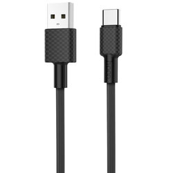 Cablu de date Hoco X29, USB la Type-C, incarcare rapida, 2A, 1m, negru