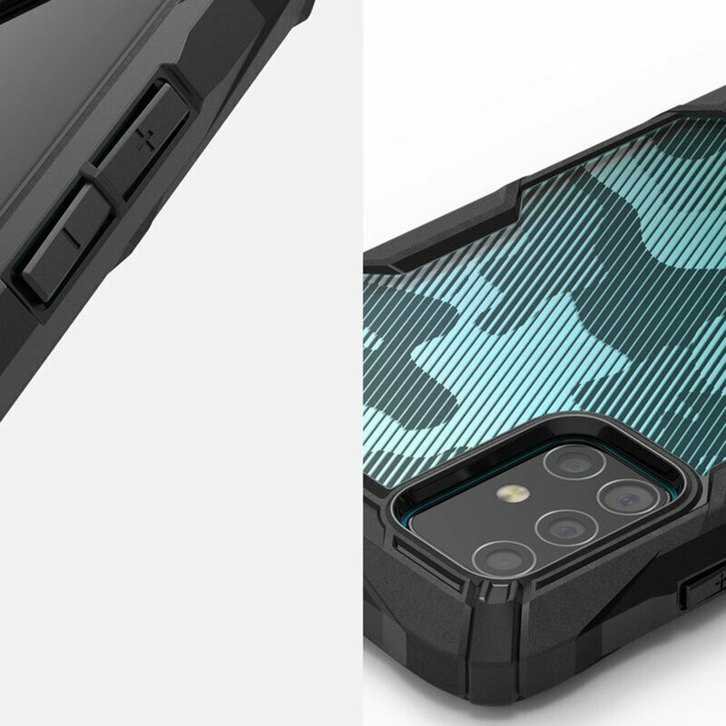 Husa Samsung Galaxy M31s Ringke Fusion X Design - Camo Black