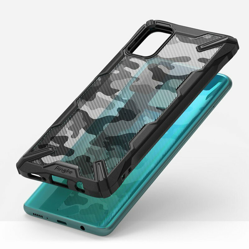 Husa Samsung Galaxy M31s Ringke Fusion X Design - Camo Black