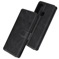 Husa HTC Desire 20 Pro Tech-Protect Wallet Tip Carte Cu Buzunare Interioare - Negru