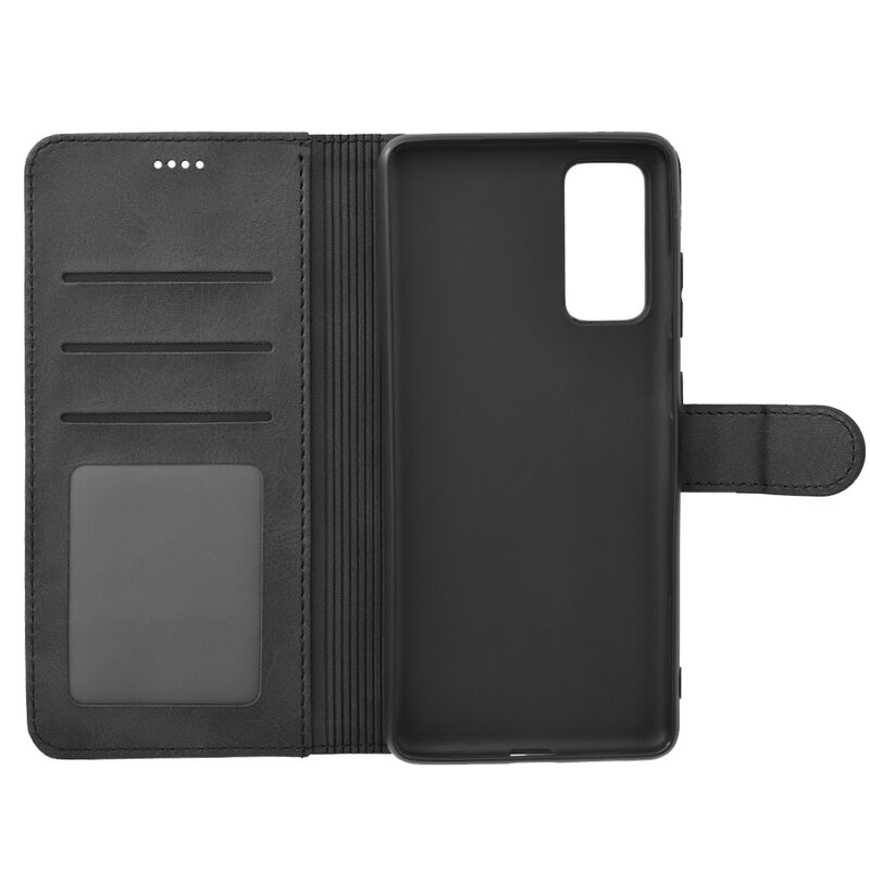 Husa Samsung Galaxy S20 FE Tech-Protect Wallet Tip Carte Cu Buzunare Interioare - Negru