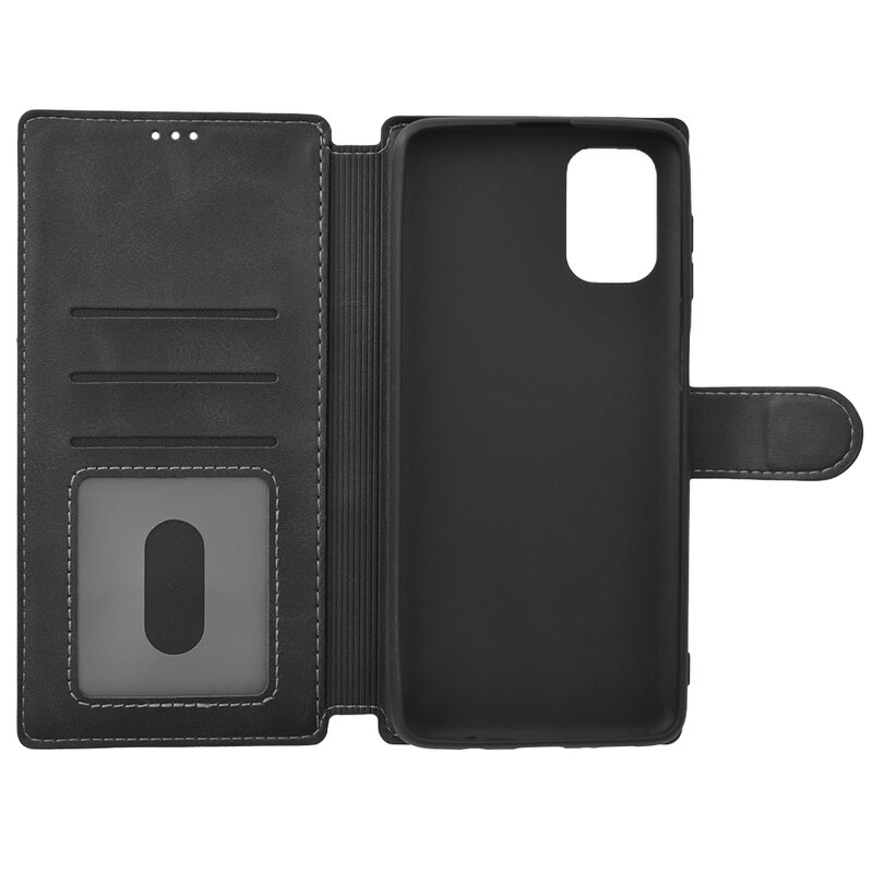 Husa Samsung Galaxy M51 Tech-Protect Wallet Tip Carte Cu Buzunare Interioare - Negru
