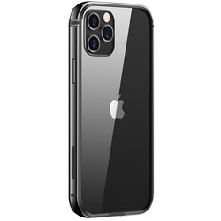 Bumper iPhone 12 Pro Max USAMS Fellwell, aluminiu, negru