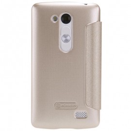Husa LG L Fino D290 D295 NILLKIN Sparkle S-View Flip Gold