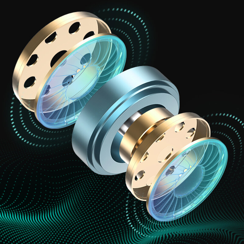 Casti in-ear wireless Usams, TWS earbuds, Bluetooth, albastru, BHUSD02