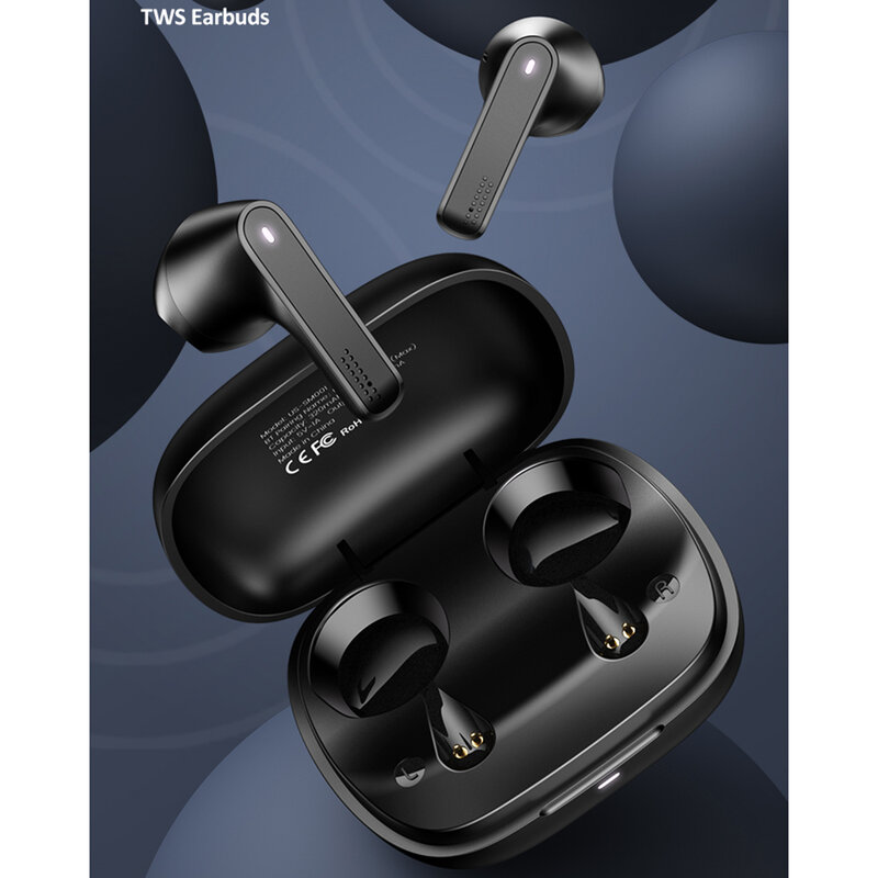 Casti in-ear wireless Usams, TWS earbuds, Bluetooth, negru, BHUSM02