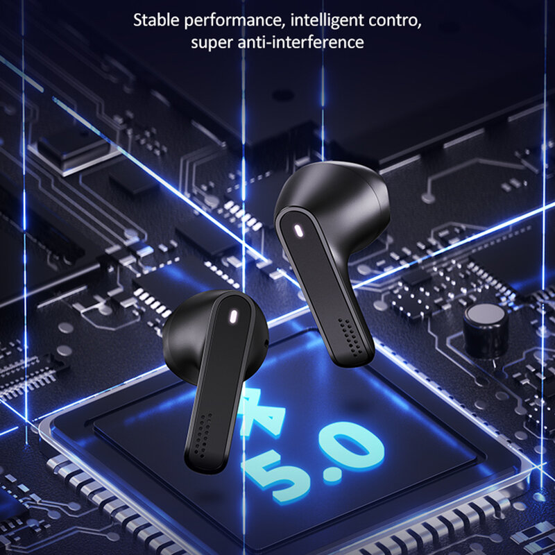 Casti in-ear wireless Usams, TWS earbuds, Bluetooth, negru, BHUSM02