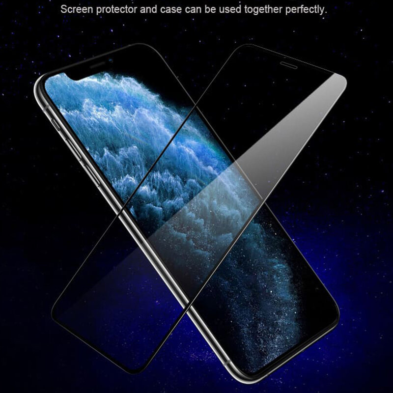 Folie Sticla iPhone XS Max Lito Strongest Edges Cu Rama - Negru