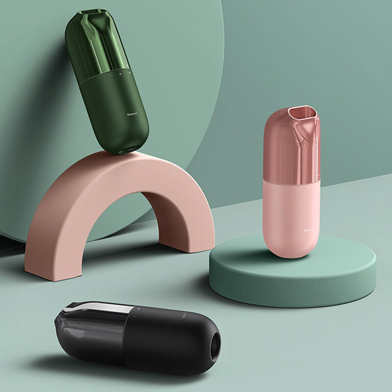 Aspirator Baseus C1, filtru HEPA, cablu incarcare Type-C, roz, CRXCQC1-04