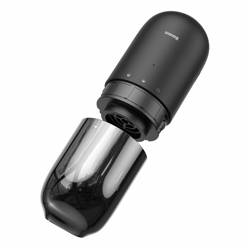 Aspirator Baseus C1, filtru HEPA, cablu incarcare Type-C, negru, CRXCQC1-01