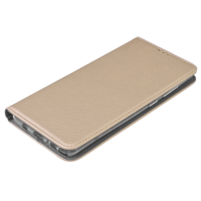 Husa Smart Book Samsung Galaxy Note 10 Lite Flip - Auriu