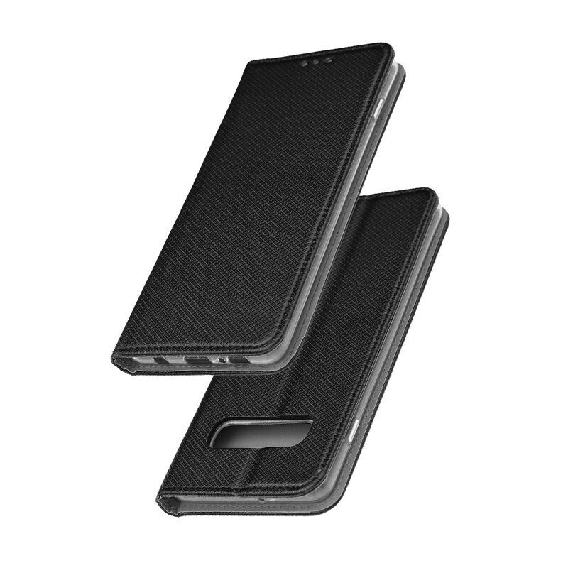 Husa Smart Book Samsung Galaxy S10 Flip Negru