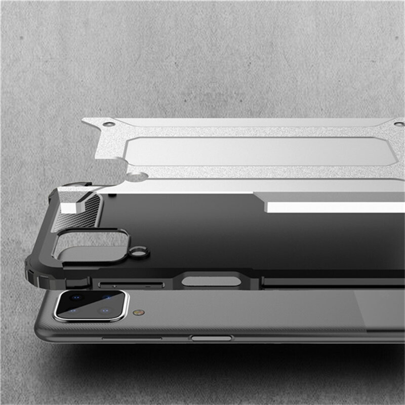Husa Samsung Galaxy A12 Techsuit Hybrid Armor, negru