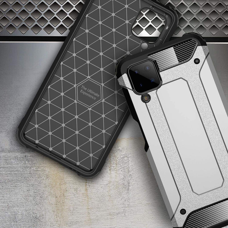 Husa Samsung Galaxy A12 Techsuit Hybrid Armor, negru