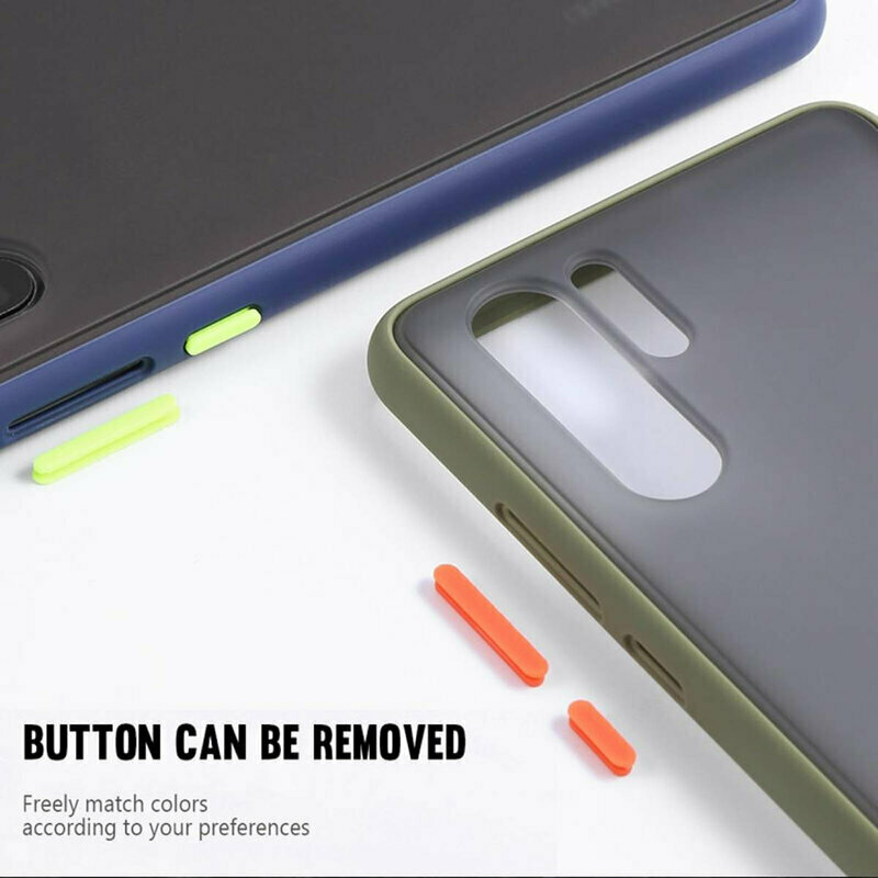 Husa Samsung Galaxy S21 Ultra 5G Mobster Chroma Cu Butoane Si Margini Colorate - Albastru