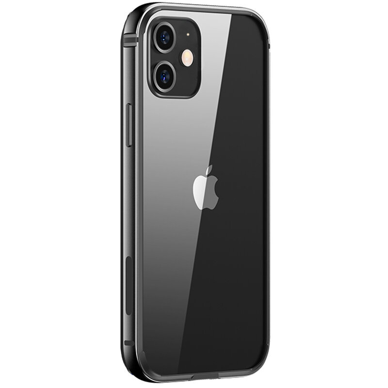 Bumper iPhone 12 mini USAMS Fellwell, aluminiu, negru