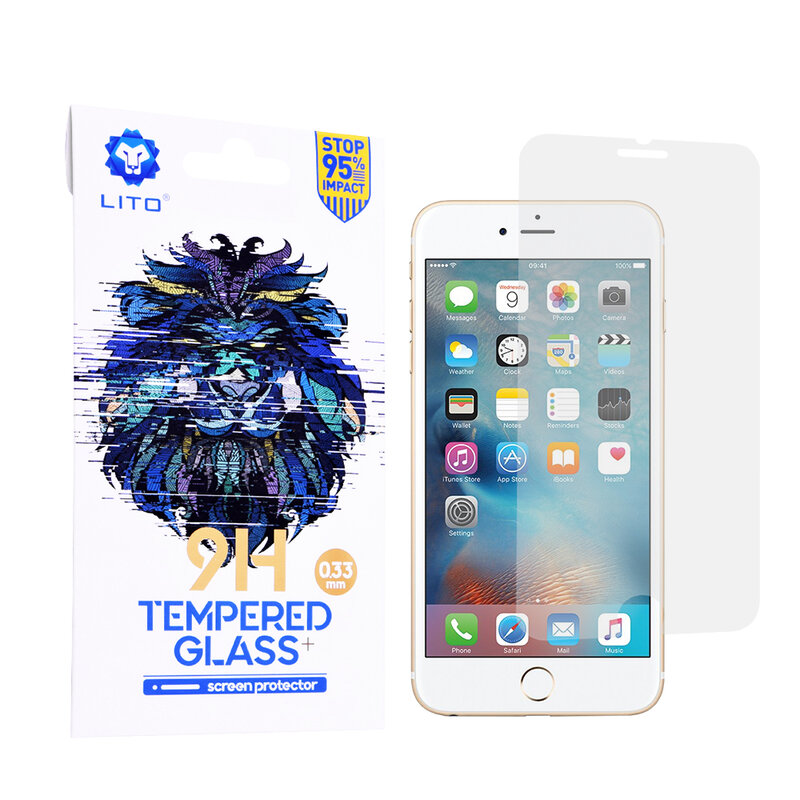 Folie Sticla iPhone 6 Plus / 6S Plus Lito 9H Tempered Glass - Clear