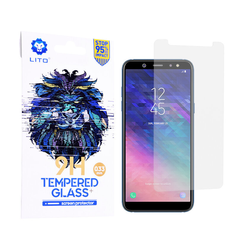 Folie Sticla Samsung Galaxy A6 2018 Lito 9H Tempered Glass - Clear