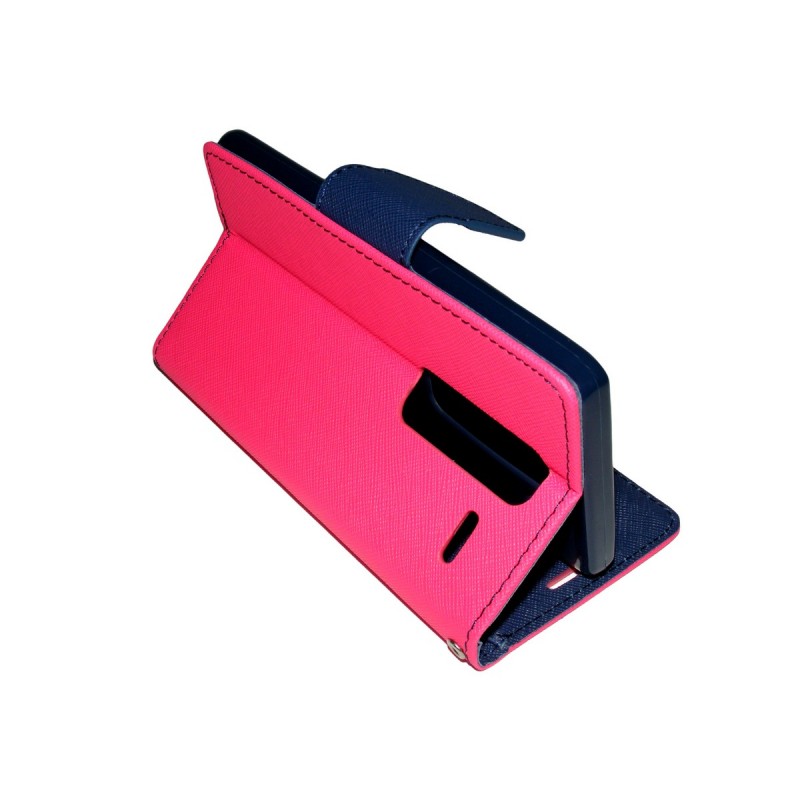 Husa LG Zero H650 Flip Roz-Albastru MyFancy