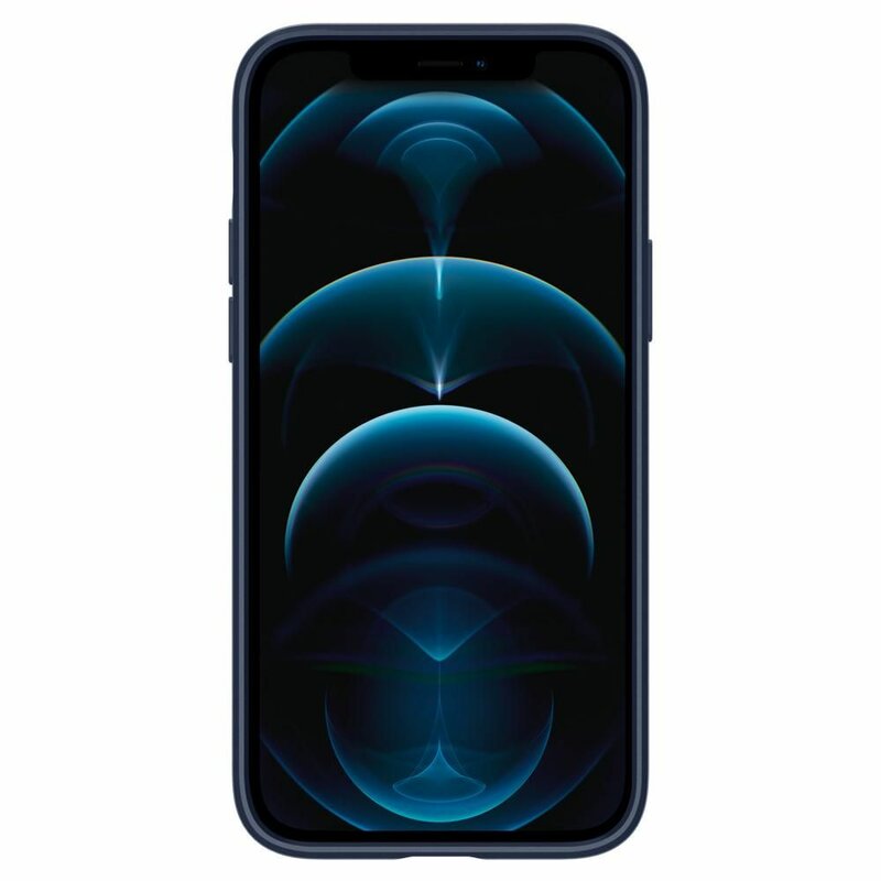 Husa iPhone 12 Spigen Thin Fit - Navy Blue