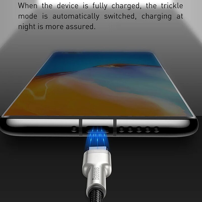 Cablu de date Baseus, USB la Type-C, 40W, 5A, 100cm, negru, CATJK-A01