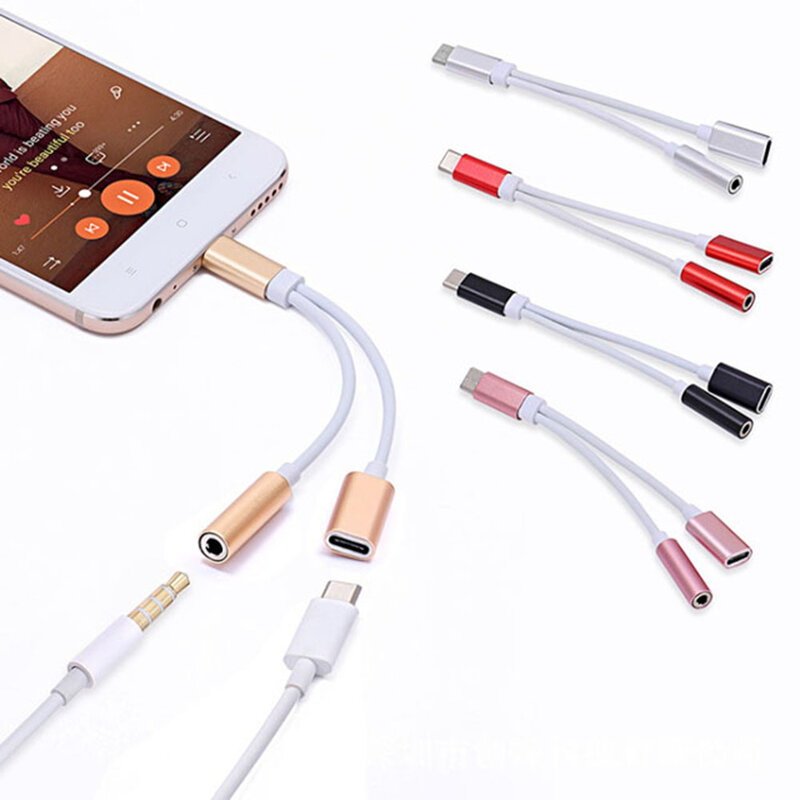 Adaptor audio Mobster, convertor Type-C la Jack 3.5mm, Type-C, alb