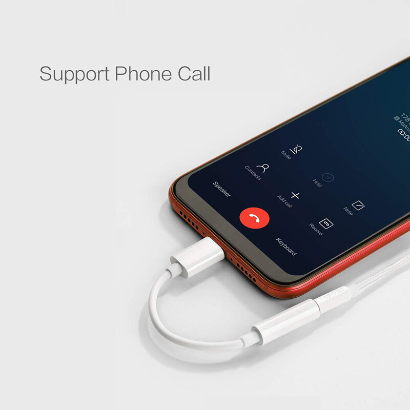 Adaptor audio Mobster, convertor Type-C la Jack 3.5mm, alb