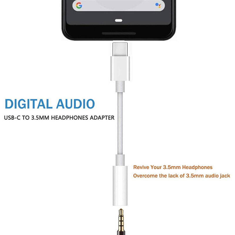 Adaptor audio Mobster, convertor Type-C la Jack 3.5mm, alb