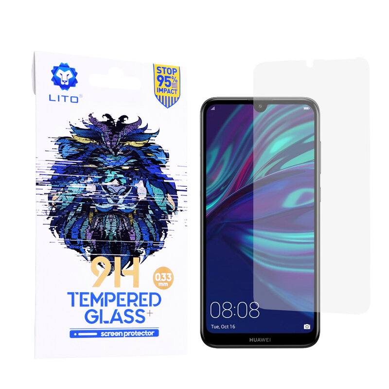 Folie Sticla Huawei Y7 2019 Lito 9H Tempered Glass - Clear
