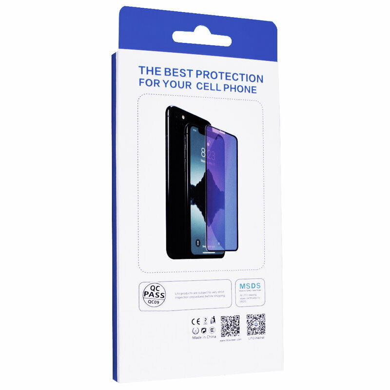 Folie Sticla iPhone XS Max Lito Anti-Blue Light Cu Rama - Black