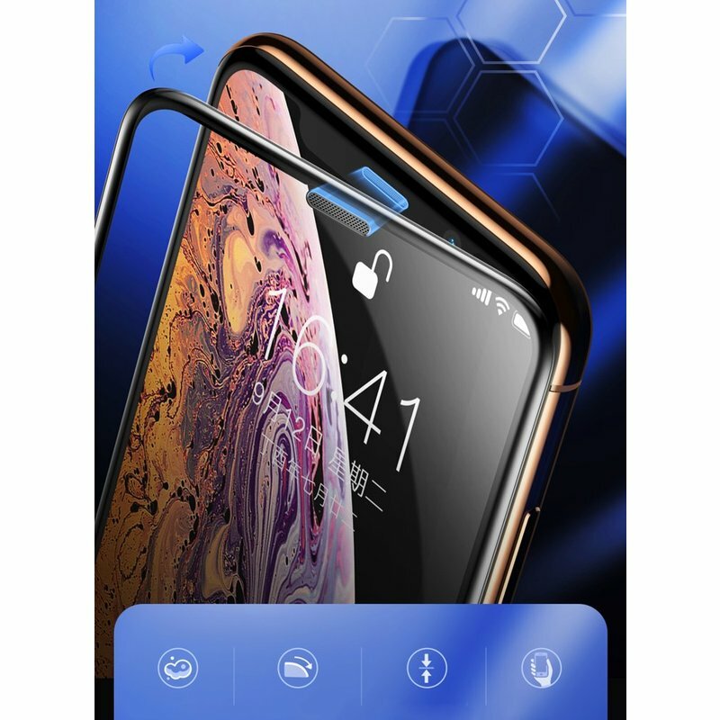 Folie Sticla iPhone 11 Pro Max Baseus Speaker Dust Protector -SGAPIPH65-WA01- Negru