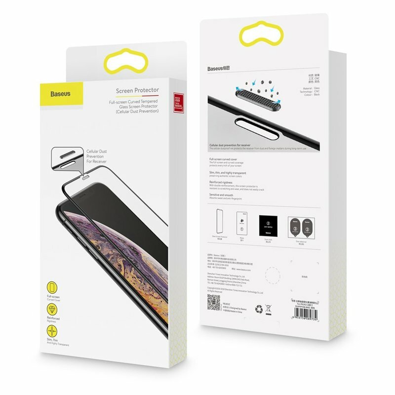 Folie Sticla iPhone 11 Pro Max Baseus Speaker Dust Protector -SGAPIPH65-WA01- Negru