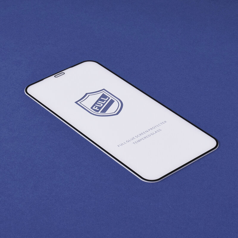 Folie Sticla iPhone 12 Lito 2.5D Full Glue Full Cover Cu Rama - Negru