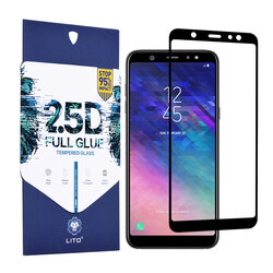 Folie Sticla Samsung Galaxy A6 Plus 2018 Lito 2.5D Full Glue Full Cover Cu Rama - Negru
