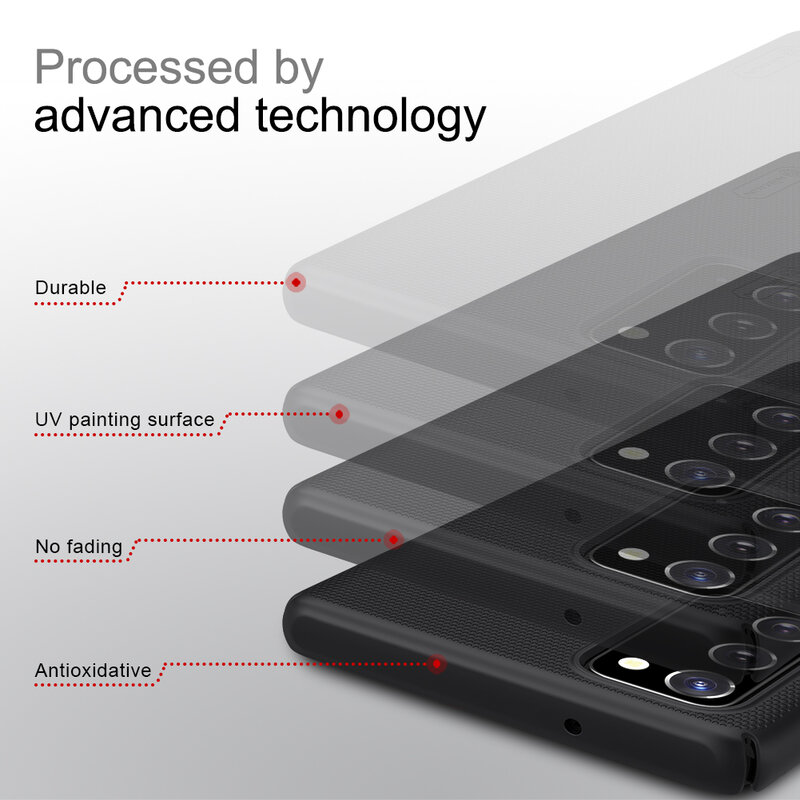 Husa Samsung Galaxy Note 20 Nillkin Super Frosted Shield, albastru