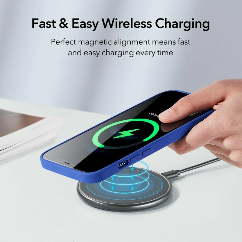 Husa iPhone 12 ESR Cloud Halolock, compatibila MagSafe - Negru