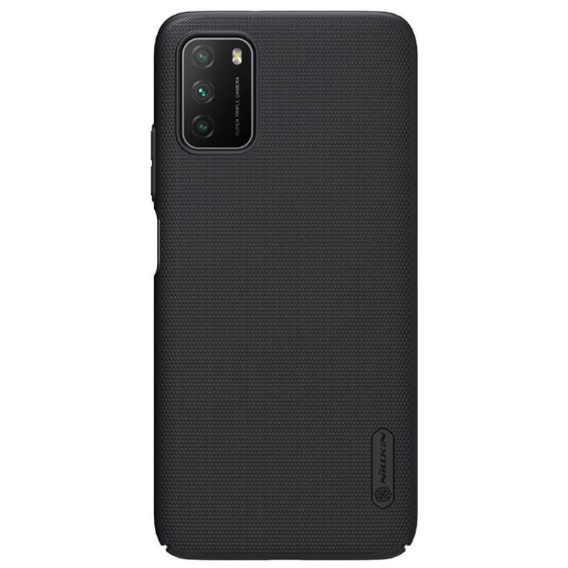 Husa Xiaomi Poco M3 Nillkin Super Frosted Shield, negru