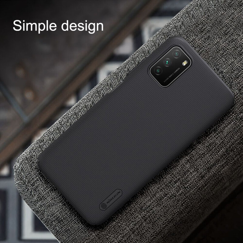 Husa Xiaomi Poco M3 Nillkin Super Frosted Shield, negru