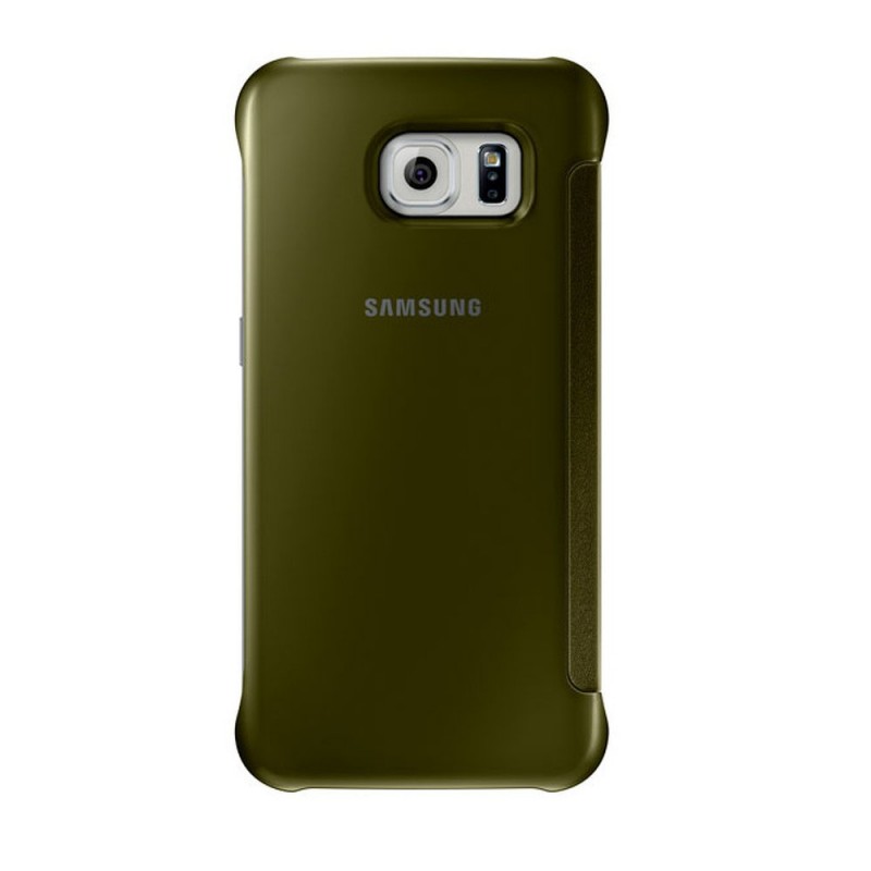 Husa Originala Samsung Galaxy S6 G920 Clear View Cover Auriu