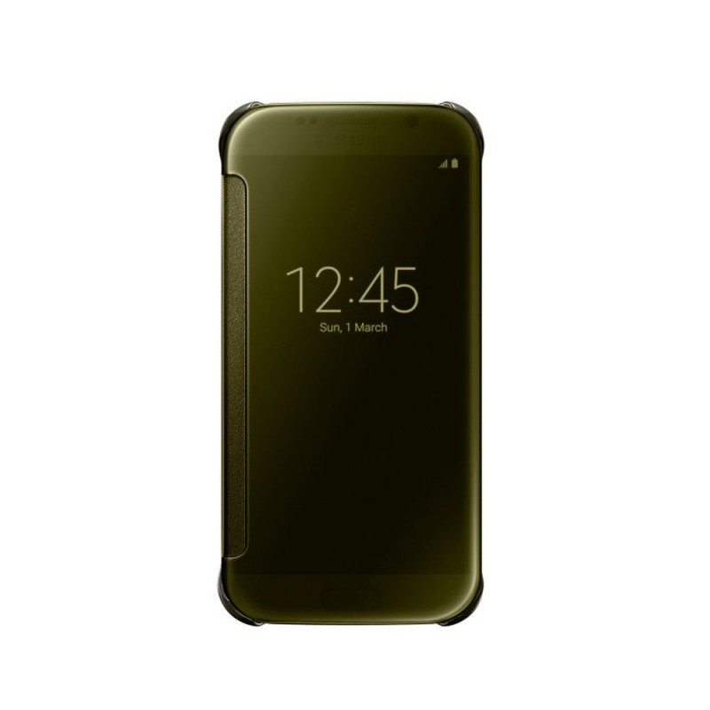 Husa Originala Samsung Galaxy S6 G920 Clear View Cover Auriu