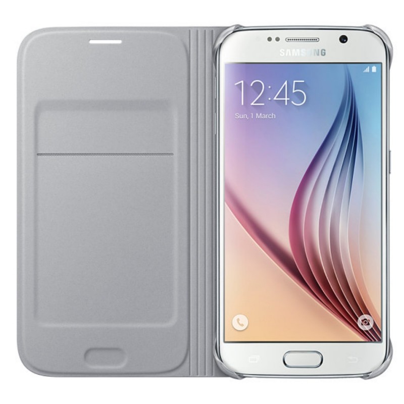 Husa Originala Samsung Galaxy S6 G920 Flip Wallet Gri