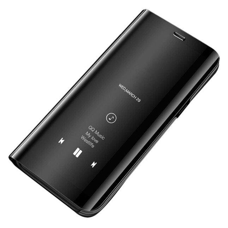 Husa Motorola Moto G9 Plus Flip Standing Cover - Negru